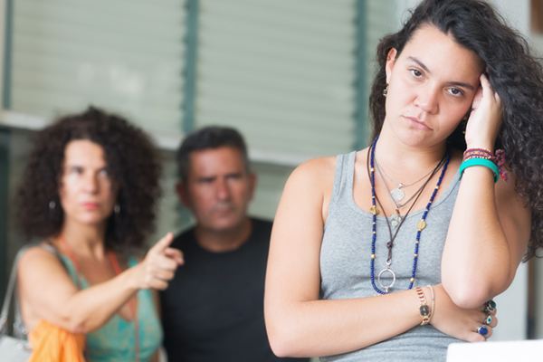 Scolding their Daughter