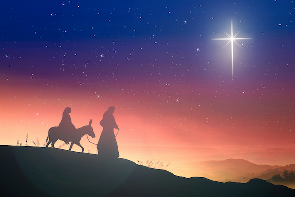 christmas religious nativity concept