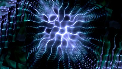 Paranormal glow abstract fractal art background.