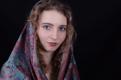 Portrait of teenage girl